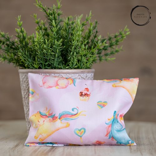Pink unikornis prémium meggymagpárna kicsi 